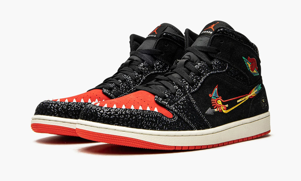 N370O Air Jordan 1 Mid SE Dia De Muertos"Siempre Familia" día de muertos - Calzado de mujer y hombre