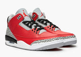 N370O jordan retro 3 Rojo Pasión Cement Grey Negro - Calzado de mujer y hombre