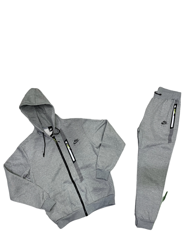 N370O Nike Conjunto de hombre pants completo gris claro negro - Calzado de mujer y hombre