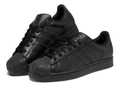N370O Adidas concha Super Star originals negro total - Calzado de mujer y hombre