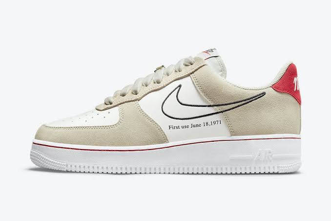N370O Nike Air Force 1 Low First Use Light Sail Red - Calzado de mujer y hombre