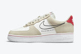 N370O Nike Air Force 1 Low First Use Light Sail Red - Calzado de mujer y hombre