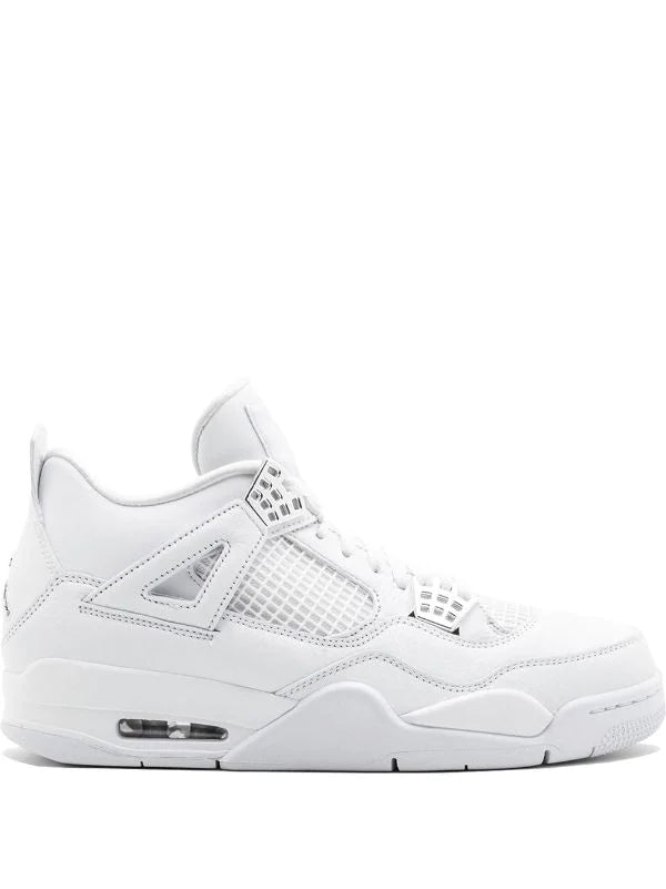 N372O (G5) air jordan retro 4 blanco metallic plata pure money - Calzado de mujer y hombre