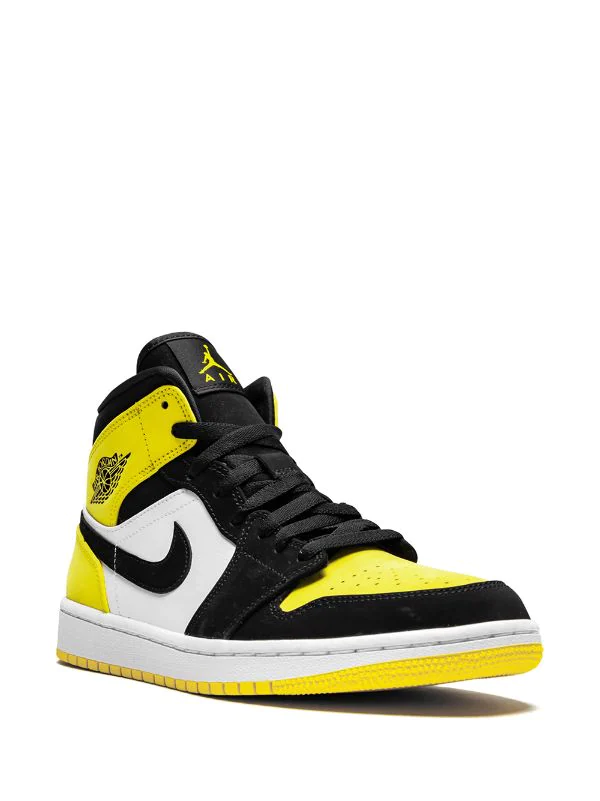 N370O Air Jordan 1 Mid SE amarillo blanco negro - Calzado de mujer y hombre