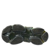 N370O Balenciaga tenis Triple S NEGRO VERDE - Calzado de mujer y hombre