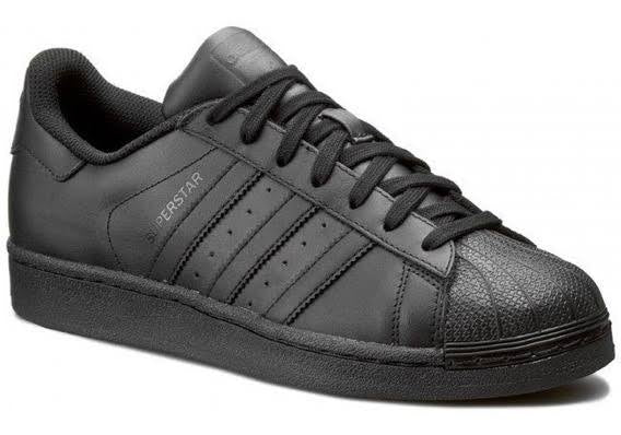 N370O Adidas concha Super Star originals negro total - Calzado de mujer y hombre