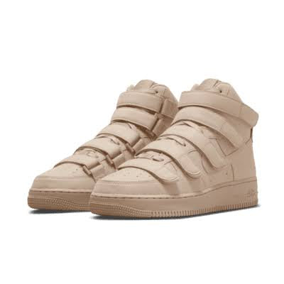 N372O Nike tenis Air Force 1 High Billie Eilish khaki camel gamuza - Calzado de mujer y hombre