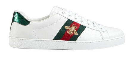 N372O Gucci Bee Gucci tenis Ace con bordado - Calzado de mujer y hombre