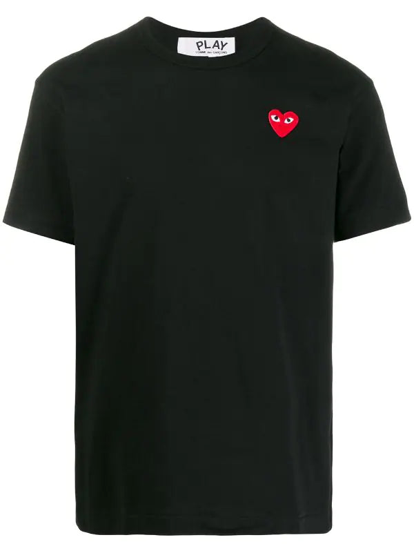 N372O COMME DES GARÇONS PLAYS Camiseta Heart de algodón con logo - Calzado de mujer y hombre
