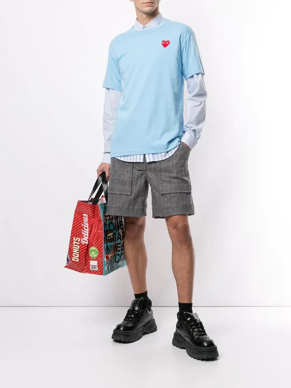 COMME DES GARÇONS PLAYS Camiseta Heart de algodón con logo