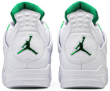 N370O air jordan retro 4 blanco verde green metallic - Calzado de mujer y hombre