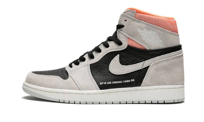 N370O Jordan 1 Retro High Neutral Grey Hyper Crimson - Calzado de mujer y hombre