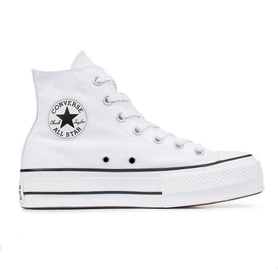 CONVERSE DE PLATAFORMA BOTA PARA DAMA BLANCO EN PIEL Y LONA