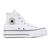 CONVERSE DE PLATAFORMA BOTA PARA DAMA BLANCO EN PIEL Y LONA