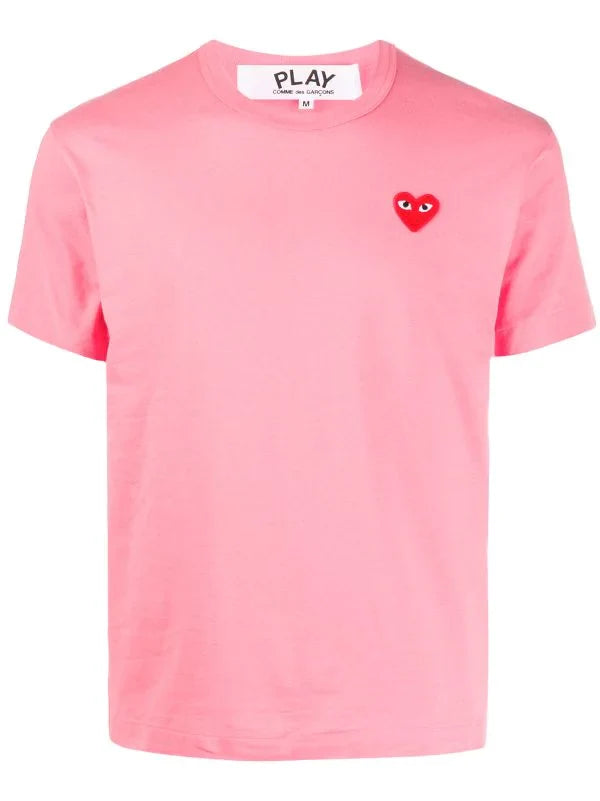COMME DES GARÇONS PLAYS Camiseta Heart de algodón con logo