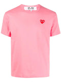 COMME DES GARÇONS PLAYS Camiseta Heart de algodón con logo