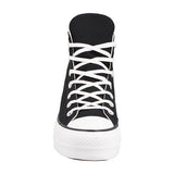 N373O CONVERSE 560845C LONA NEGRO DOBLE PLATAFORMA Chuck Taylor en Plataforma de Lona - Calzado de mujer y hombre