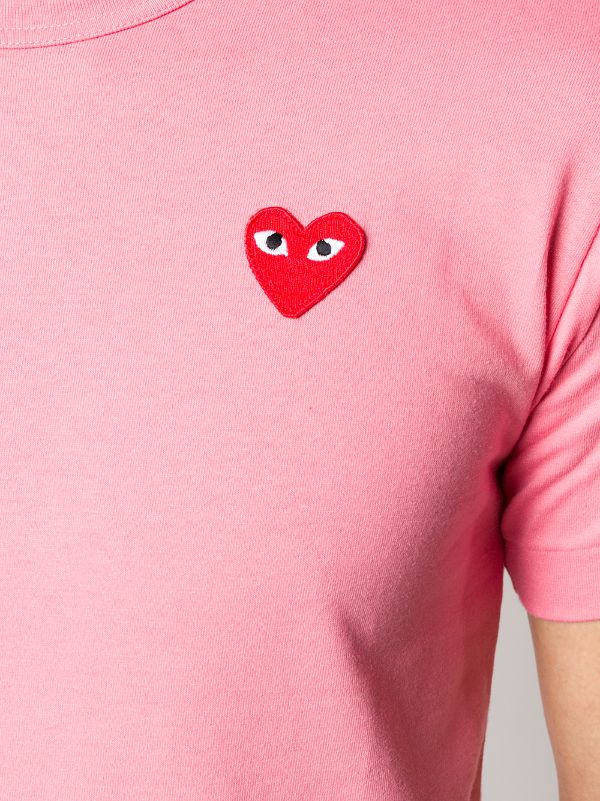 COMME DES GARÇONS PLAYS Camiseta Heart de algodón con logo