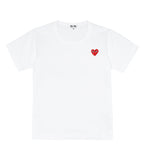 COMME DES GARÇONS PLAYS Camiseta Heart de algodón con logo
