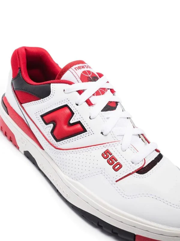 N372O New Balance tenis bajos 550 blanco rojo - Calzado de mujer y hombre