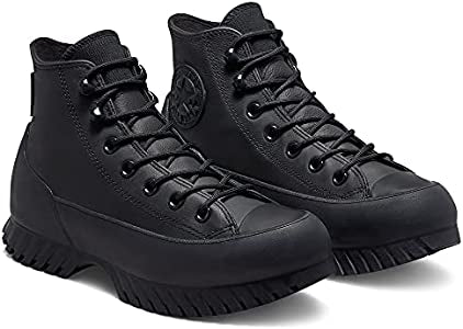 CONVERSE NEGRO BOTA PIEL