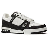 (G5) LOUIS VUITTON LV MONOGRAM BLACK DENIM SNEAKER TRAINER Negro blanco - Calzado de mujer y hombre