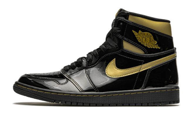 N370O AIR JORDAN 1 RETRO HIGH BLACK METALLIC GOLD (2020) - Calzado de mujer y hombre
