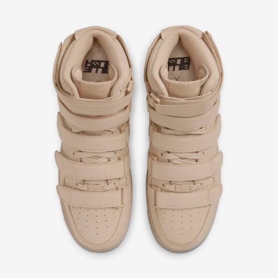 N372O Nike tenis Air Force 1 High Billie Eilish khaki camel gamuza - Calzado de mujer y hombre