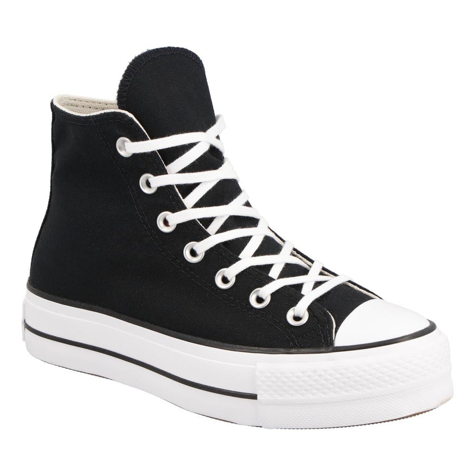 N373O CONVERSE 560845C LONA NEGRO DOBLE PLATAFORMA Chuck Taylor en Plataforma de Lona - Calzado de mujer y hombre