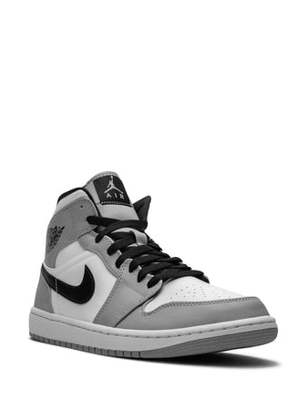 N370O tenis Air Jordan 1 Mid Light Smoke Grey - Calzado de mujer y hombre