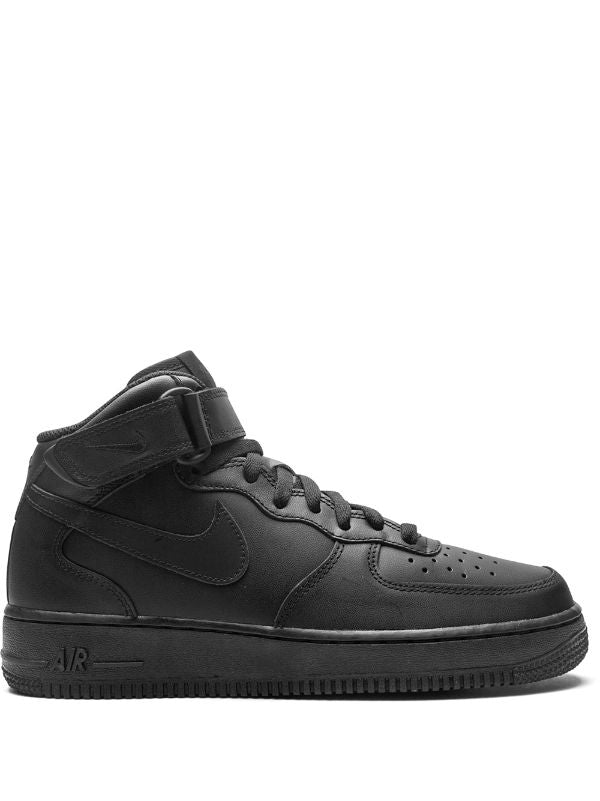 N370O Nike tenis Air Force 1 Mid '07 2021 Release Triple Black bota negro - Calzado de mujer y hombre