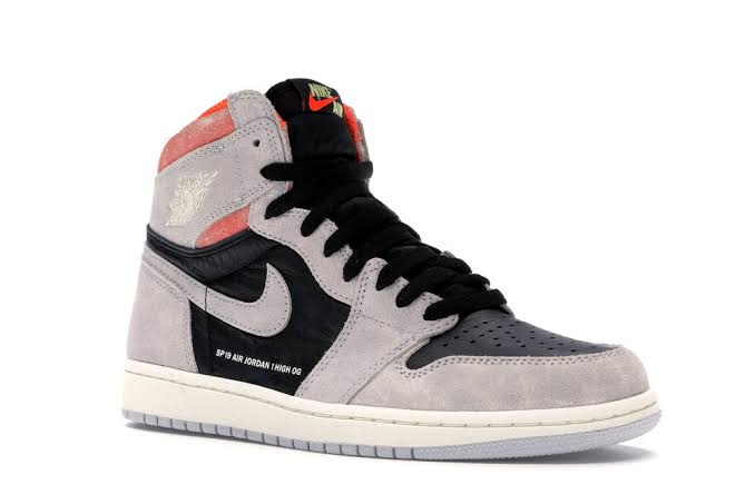 N370O Jordan 1 Retro High Neutral Grey Hyper Crimson - Calzado de mujer y hombre