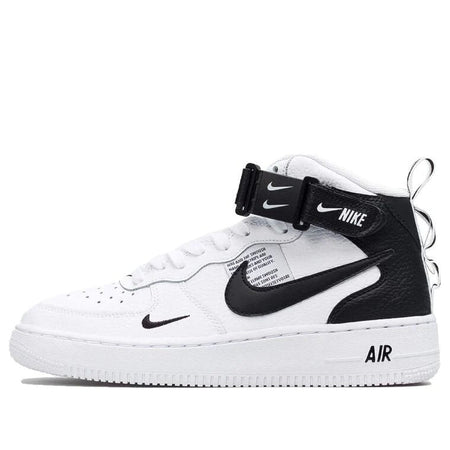 N370O Nike Air Force 1 Mid Utility White Black (GS) - Calzado de mujer y hombre