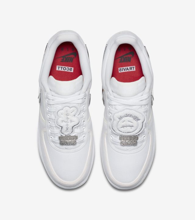 N370O NIKE AIR FORCE TRAVIS SCOTT BLANCO PLATA - Calzado de mujer y hombre