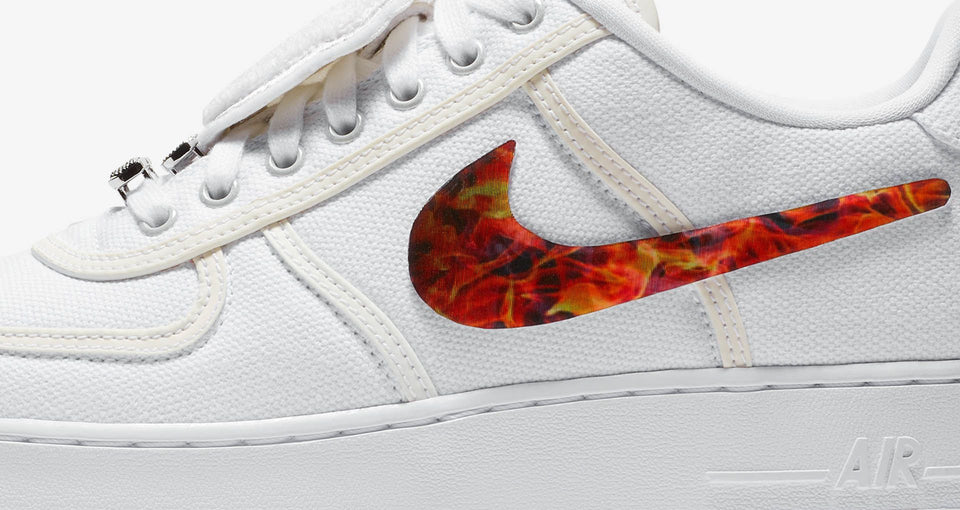 N370O NIKE AIR FORCE TRAVIS SCOTT BLANCO PLATA - Calzado de mujer y hombre