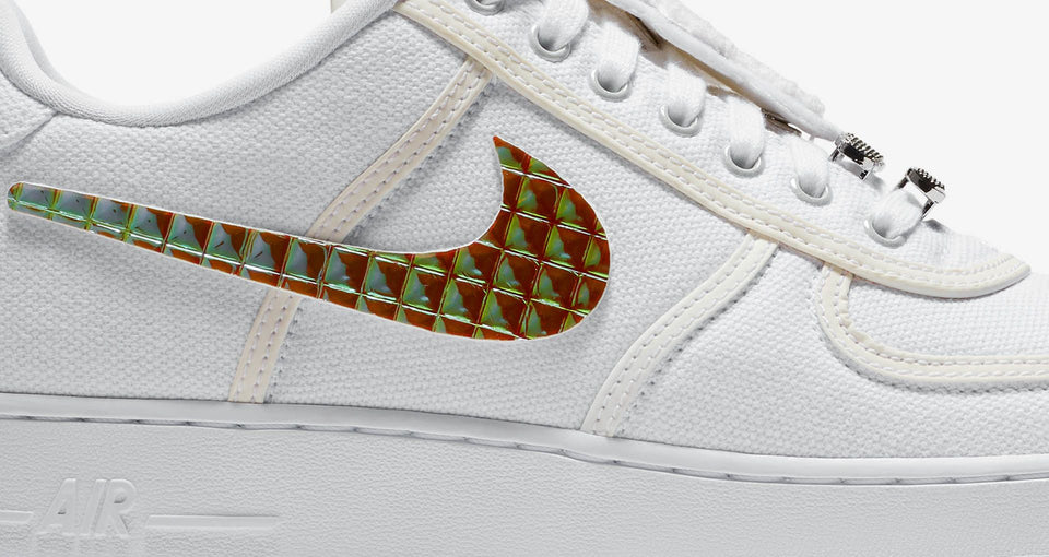 N370O NIKE AIR FORCE TRAVIS SCOTT BLANCO PLATA - Calzado de mujer y hombre