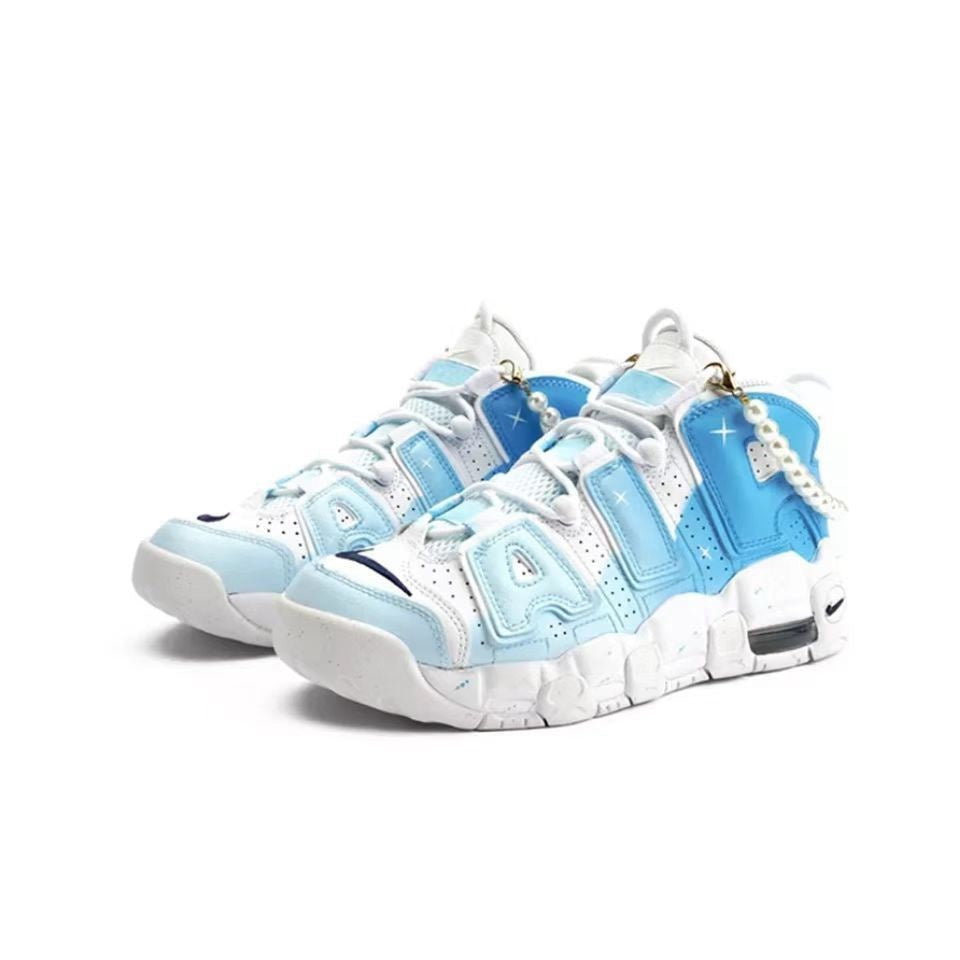 N370O Uptempo perlas Air More Uptempo Azul - Calzado de mujer y hombre