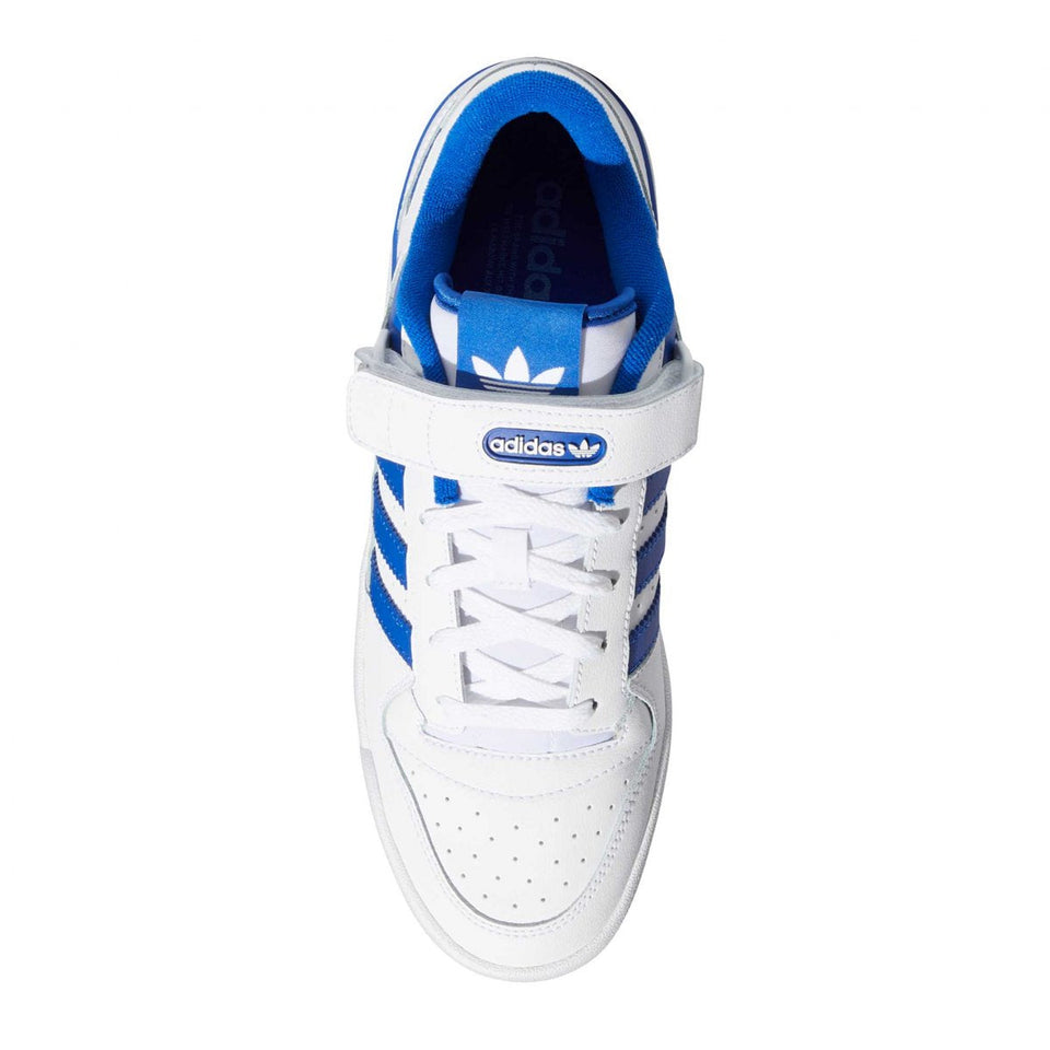 Tenis Adidas Forum Low White Royal Blue azul