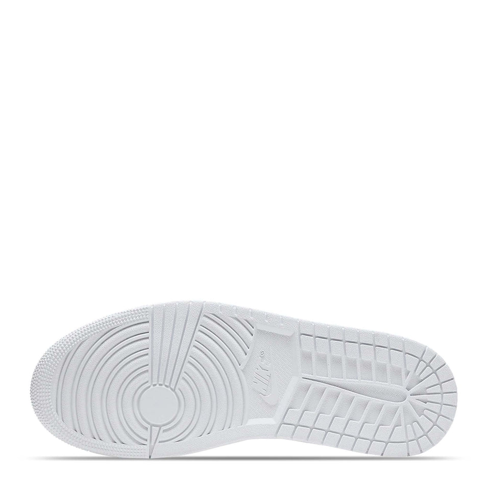 N370O Tenis Air Jordan 1 Mid Triple White - Calzado de mujer y hombre