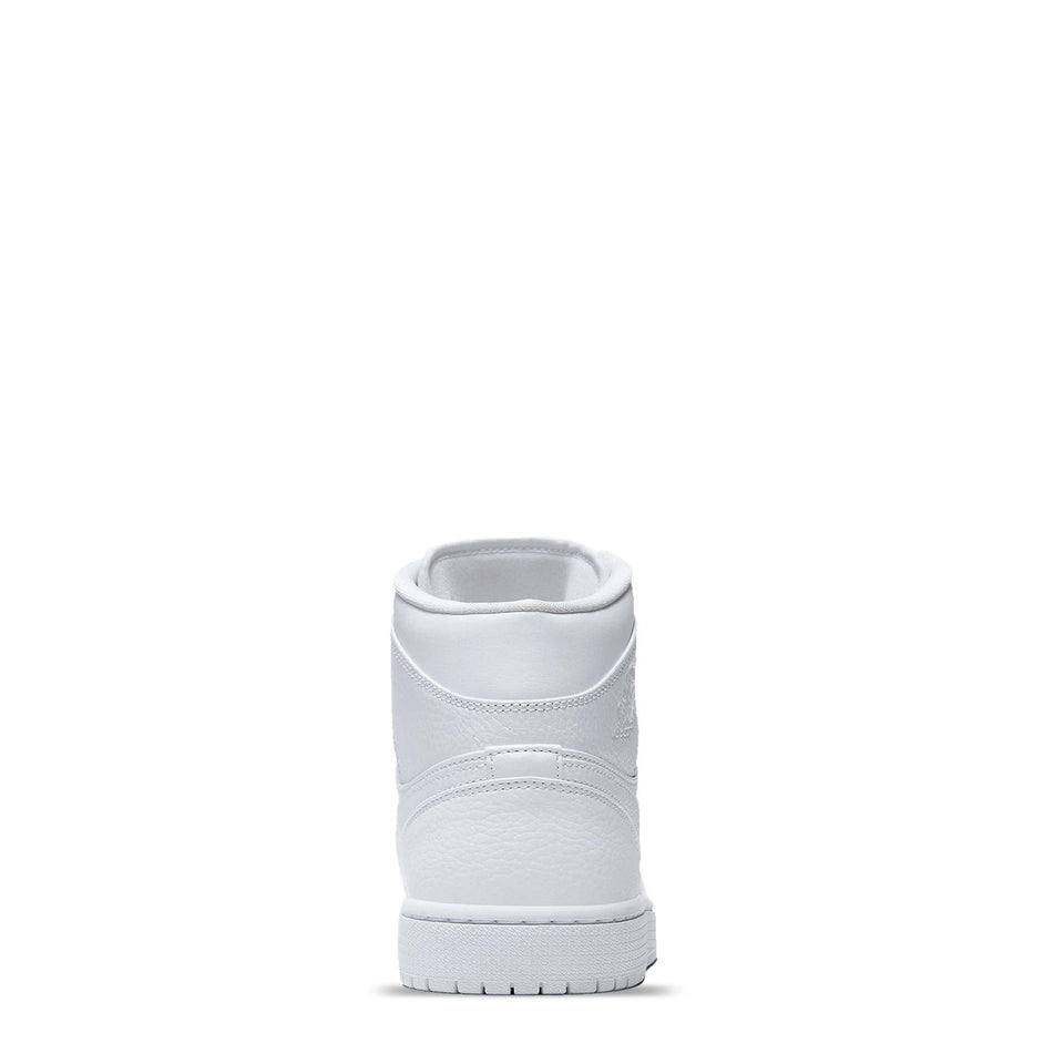 N370O Tenis Air Jordan 1 Mid Triple White - Calzado de mujer y hombre