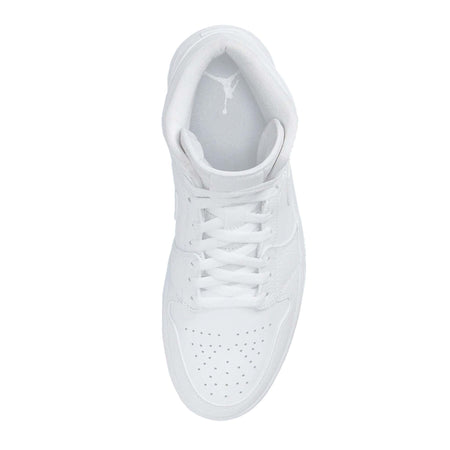 N370O Tenis Air Jordan 1 Mid Triple White - Calzado de mujer y hombre