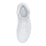 N370O Tenis Air Jordan 1 Mid Triple White - Calzado de mujer y hombre